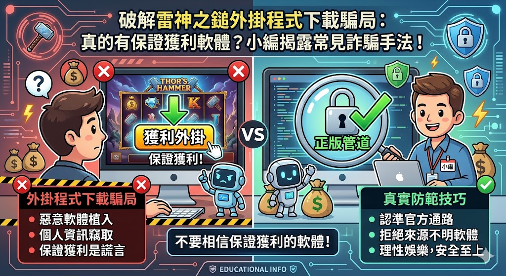 破解雷神之鎚外掛程式下載騙局：真的有保證獲利軟體？小編揭露常見詐騙手法！