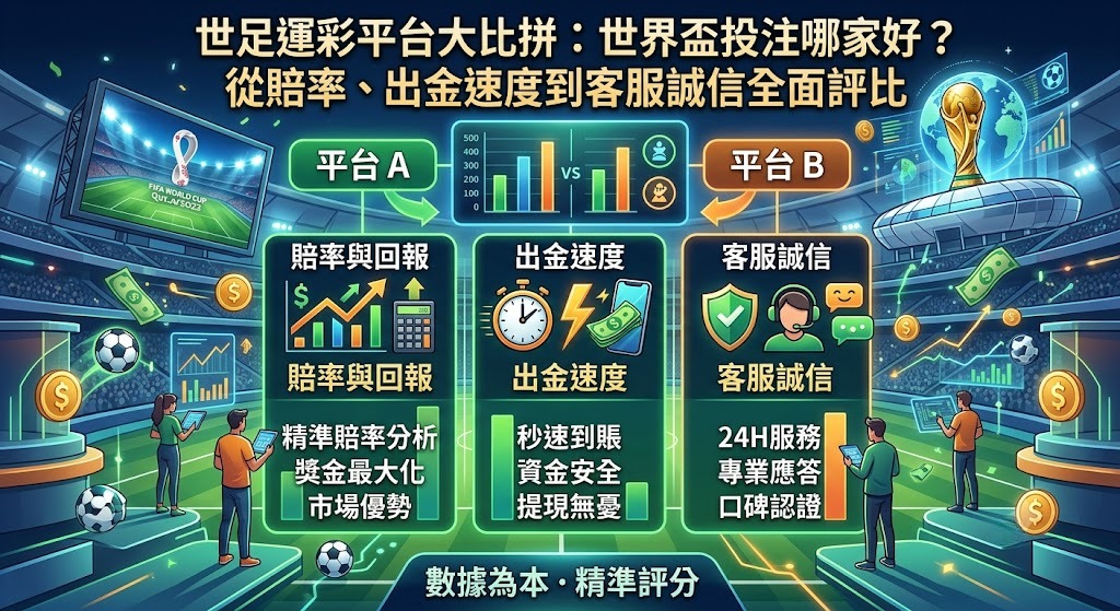 從賠率、出金速度到客服誠信全面評比 從賠率、出金速度到客服誠信全面評比
