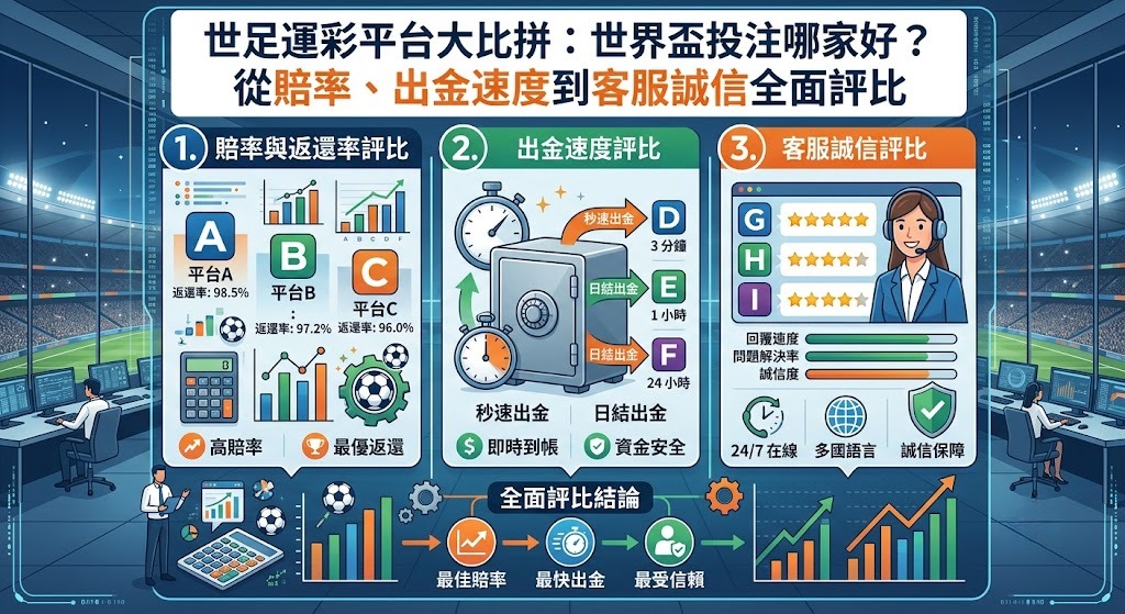 從賠率、出金速度到客服誠信全面評比 從賠率、出金速度到客服誠信全面評比