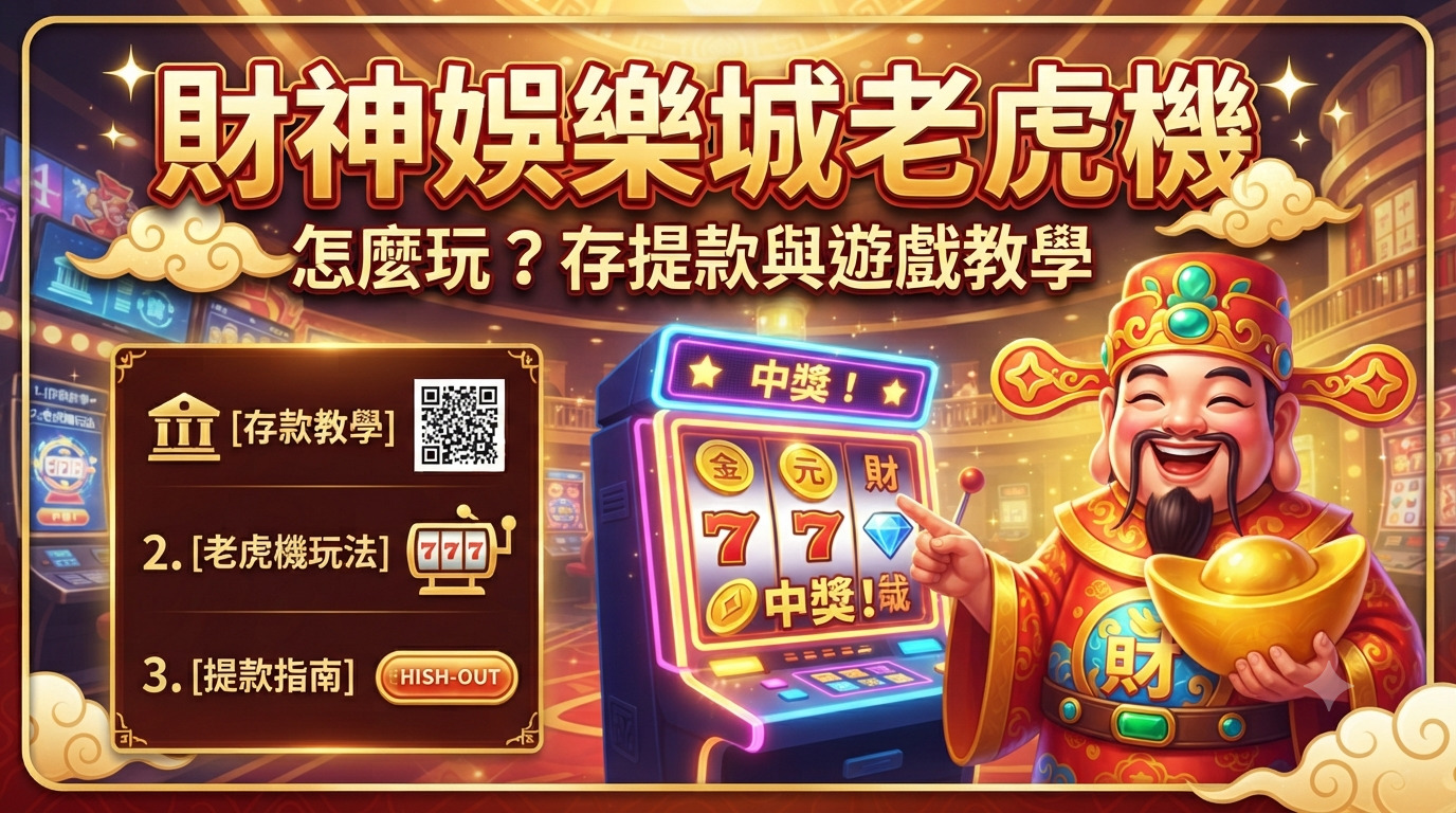 財神娛樂城老虎機怎麼玩？存提款與遊戲教學